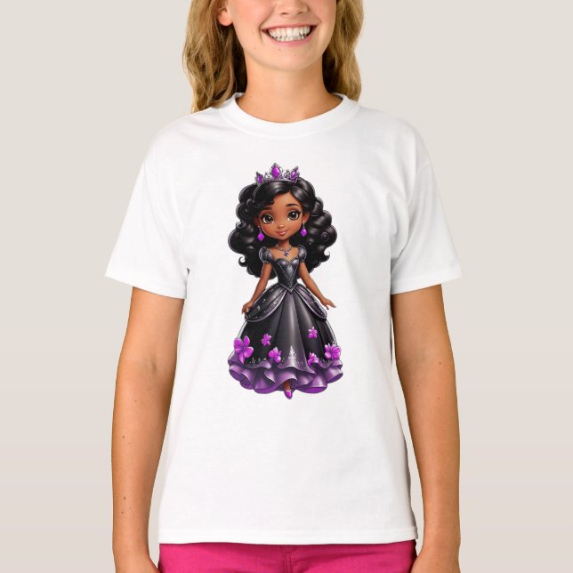 Camiseta Princesa negra (Anverso)