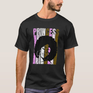 Camiseta Princesa negra afroamericana orgullosa negra