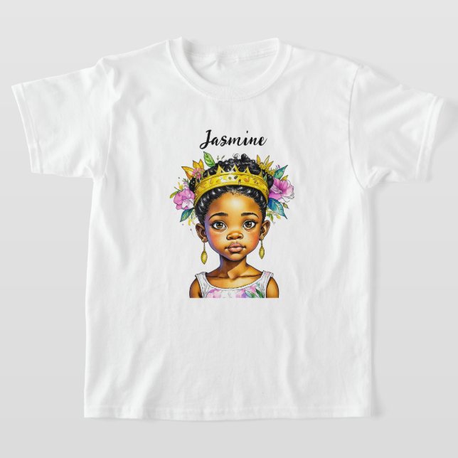 Camiseta Princesa Niña Personalizada de Color (Distribución)