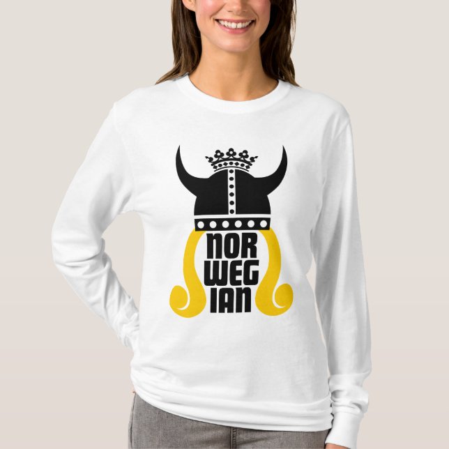 Camiseta Princesa noruega Funny Ladies Long Sleeve T (Anverso)