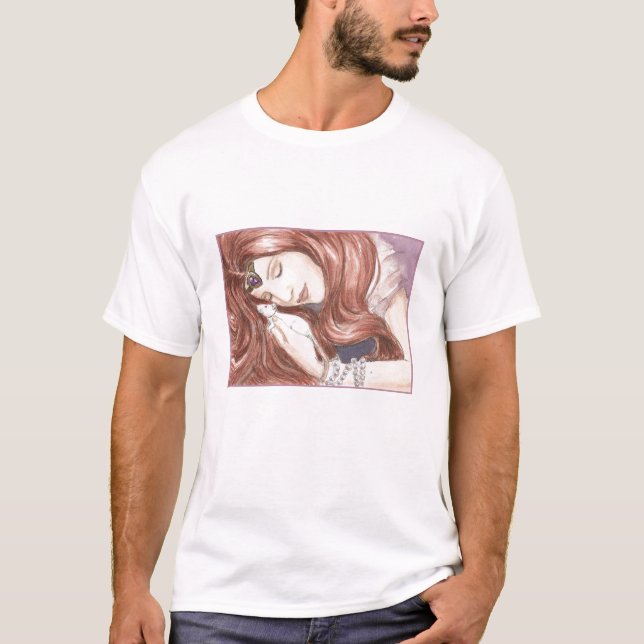 Camiseta Princesa pelirroja y su rata (Anverso)