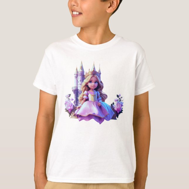 Camiseta Princesa Personalizado Adorable para productos inf (Anverso)