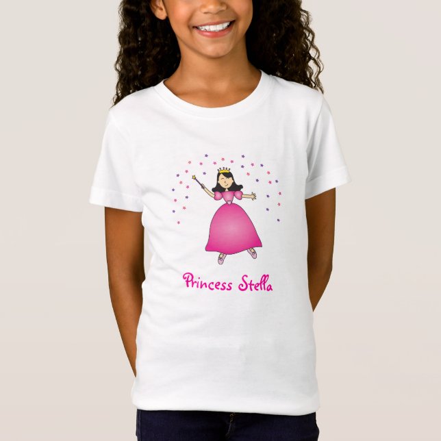 Camiseta Princesa Personalized Girls Shirt de la bailarina (Anverso)