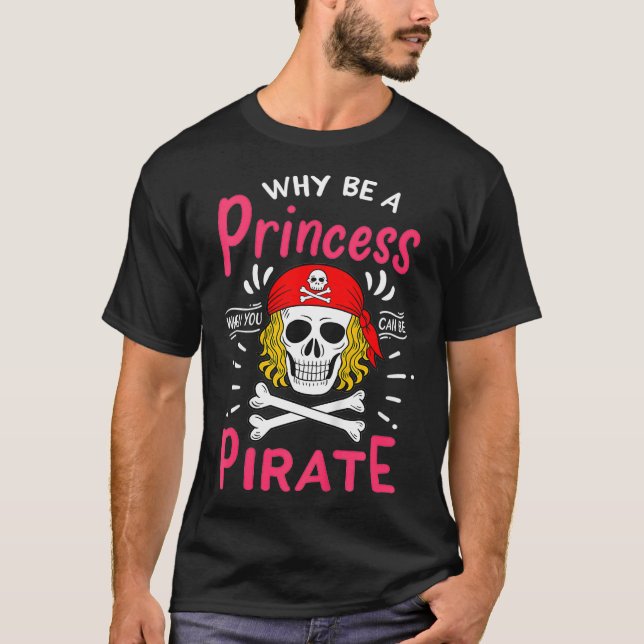 Camiseta Princesa Pirata Infantil (Anverso)