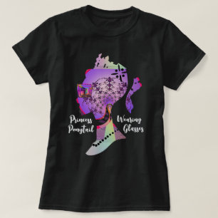 Camiseta Princesa Ponytail con gafas negras