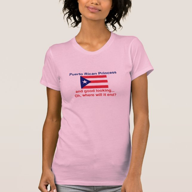 Camiseta Princesa puertorriqueña apuesta (Anverso)
