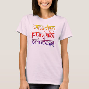 Camiseta princesa punjabí canadiana divertida diseño de l