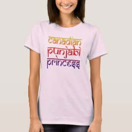 Camiseta princesa punjabí canadiana divertida diseño de la 