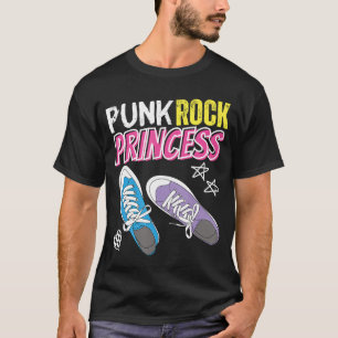 Camiseta Princesa Punk Rock para chicas que aman la música 