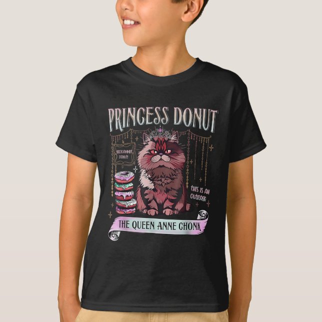 Camiseta Princesa Retro Donut Dungeon Crawler Carl Book Lov (Anverso)