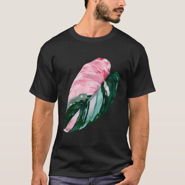 Camiseta Princesa Rosa Philodendron Planta Regalo Lover (Anverso)
