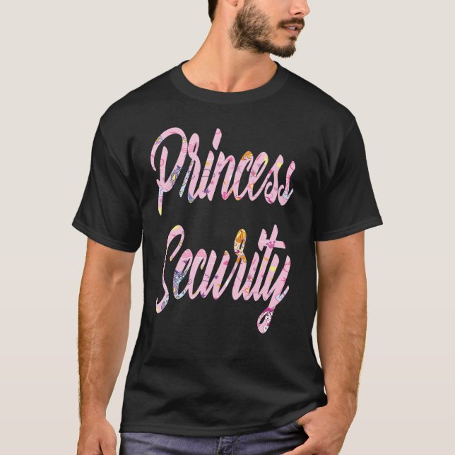 Camiseta Princesa Rosa Seguridad Gran Hermano Cumpleaños An (Anverso)