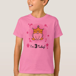 Camiseta Princesa rubia 3ro cumpleaños