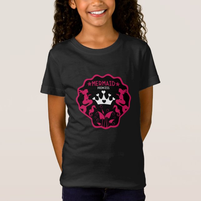 Camiseta Princesa Sirena Niña (Anverso)