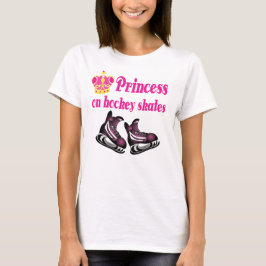 Camiseta Princesa sobre patines de hockey