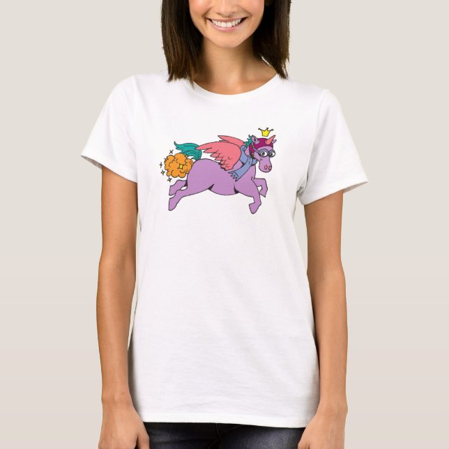 Camiseta Princesa SparkleFarts T-shirt con el Web site (Anverso)