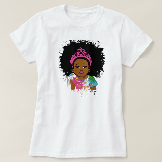 Camiseta Princesa T-Shirt de la moca (Diseño del anverso)