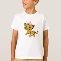 Princesa Tiger Tigress Girls T-shirt personaliza