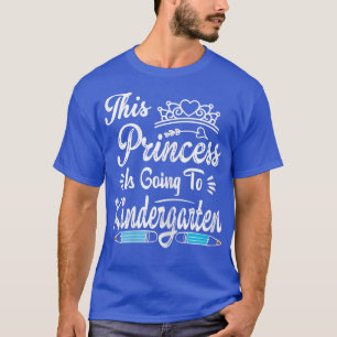 Camiseta Princesa Va Al Jardín De Niños Para Chicas De Vuel
