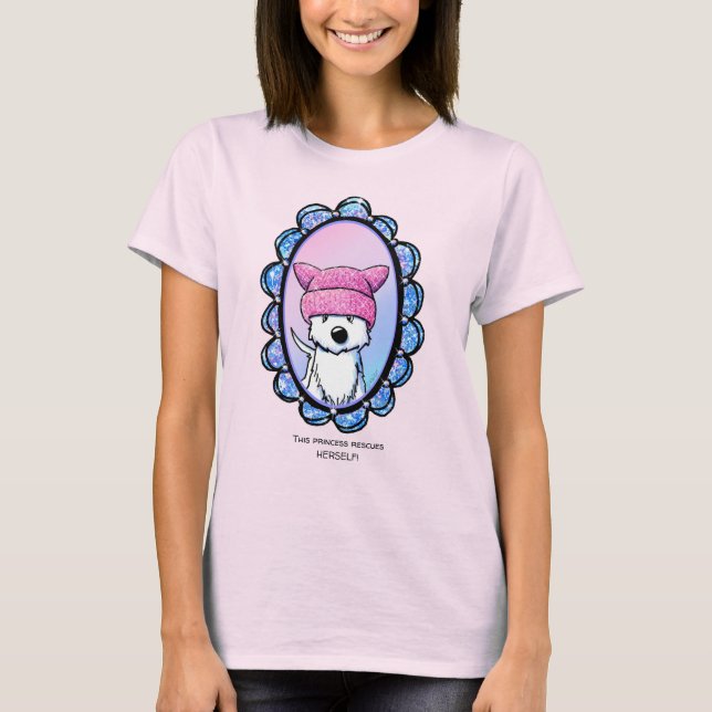 Camiseta Princesa Westie de KiniArt (Anverso)