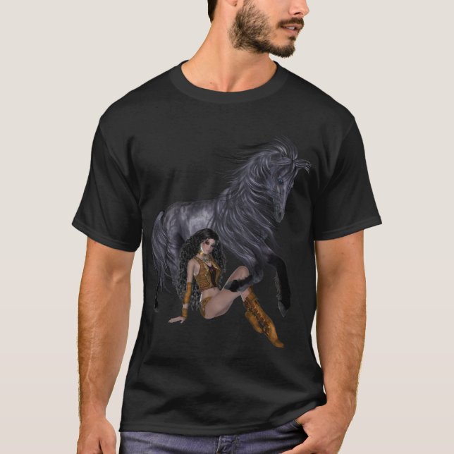 Camiseta Princesa y camisón de Stallions nativos de Estados (Anverso)