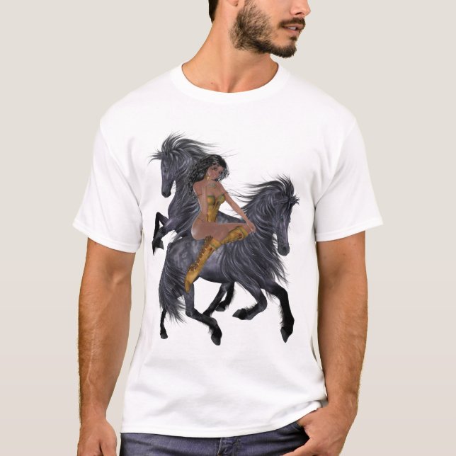 Camiseta Princesa y camisón de Stallions nativos de Estados (Anverso)