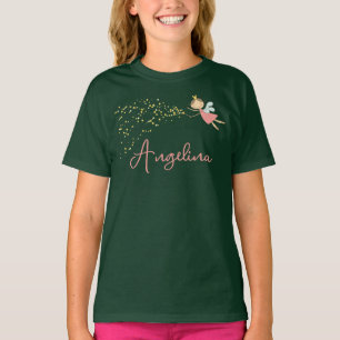 Camiseta Princesa y Estrellas de Hada Rosa Dulce Chica Whim