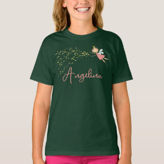 Camiseta Princesa y Estrellas de Hada Rosa Dulce Chica Whim