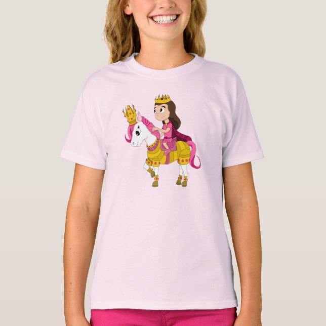 Camiseta Princesa y personalizado de pony (Anverso)