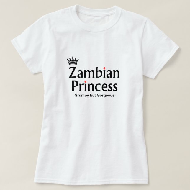 Camiseta Princesa zambiana magnífica (Diseño del anverso)
