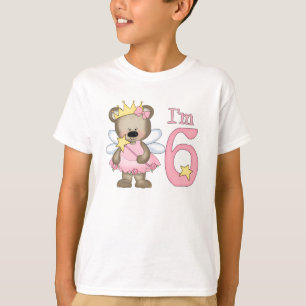 Camiseta Princess Bear 6º cumpleaños