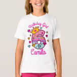 Camiseta Princess Birthday Chica Sexto Número de Corona<br><div class="desc">Celebrar el cumpleaños con esta camiseta especial,  diseño personalizado</div>
