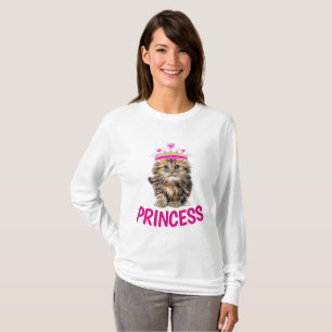Camiseta PRINCESS CAT kITTEN camisetas, damas Chicas
