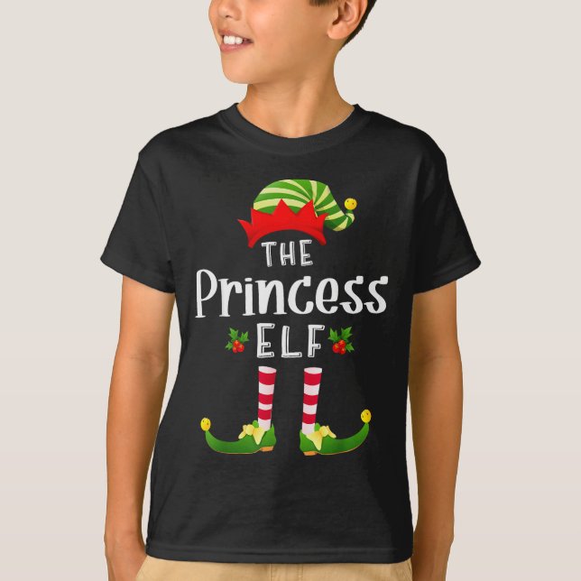 Camiseta Princess Christmas Elf Matching Pajama X-mas Party (Anverso)