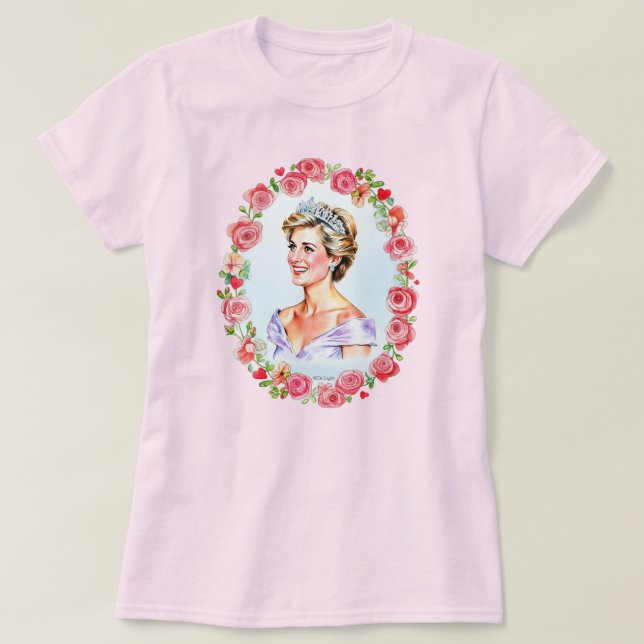 Camiseta Princess Diana of England, Princess of Wales (Diseño del anverso)