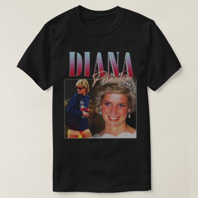 Camiseta PRINCESS DIANA Rap Hip Hop Princesa Diana 90 Ret (Diseño del anverso)