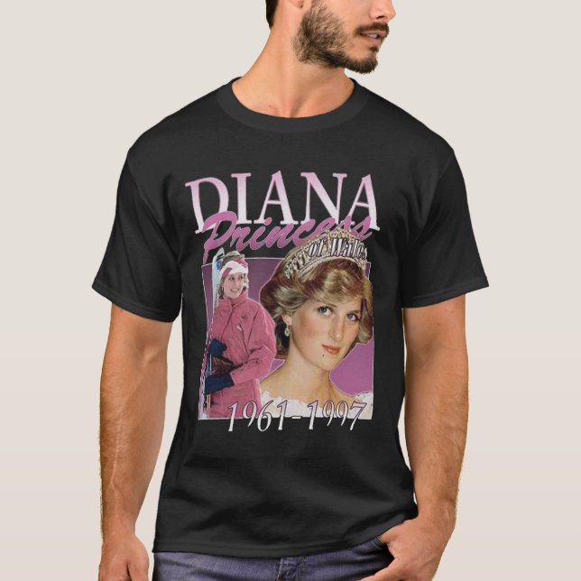 Camiseta Princess Diana Vintage 90s Classic T-Shirt (Anverso)
