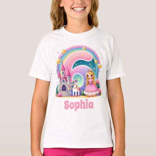Camiseta Princess Name Enchanted Kingdom (Anverso)