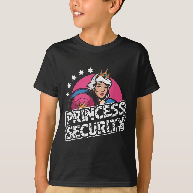 Camiseta Princess Security Birthday Dad &amp; Mom Boys Brot (Anverso)