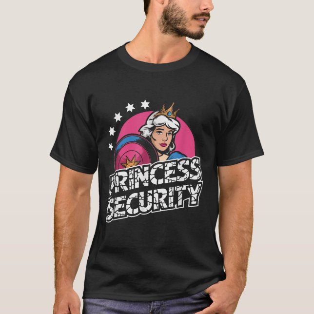 Camiseta Princess Security Birthday Dad &amp; Mom Boys Brot (Anverso)