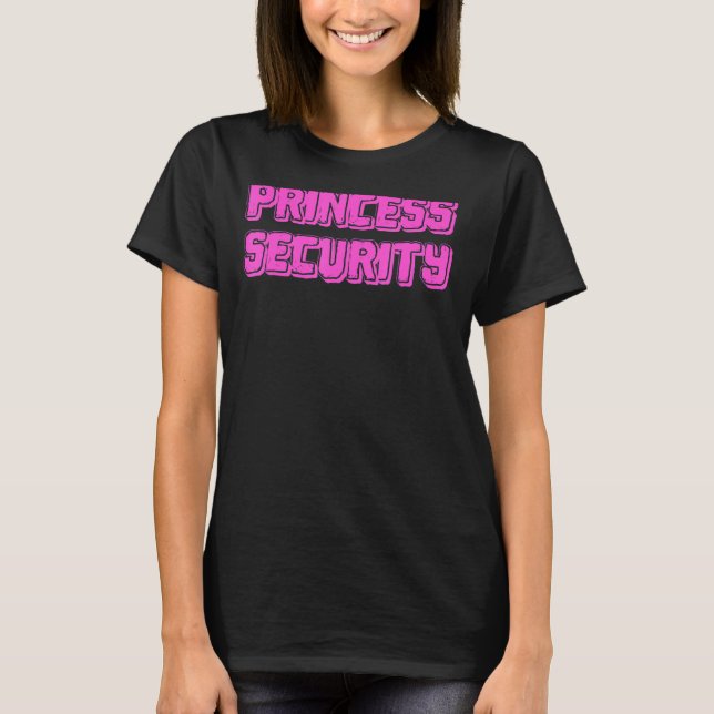 Camiseta Princess Security Funny Halloween Parent Costume (Anverso)