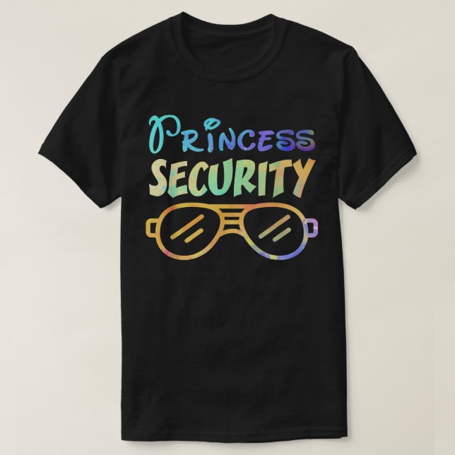 Camiseta Princess Security Perfecciona Regalos Para Papá O  (Diseño del anverso)