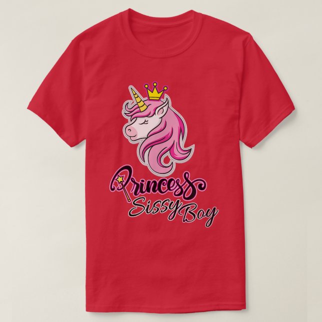 Camiseta PRINCESS SISSY BOY  Princess Unicorn Design  (Diseño del anverso)