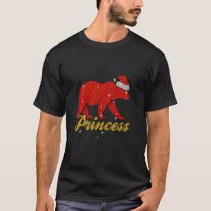 Camiseta Princess Wear Santa Hat Familia Pajam
