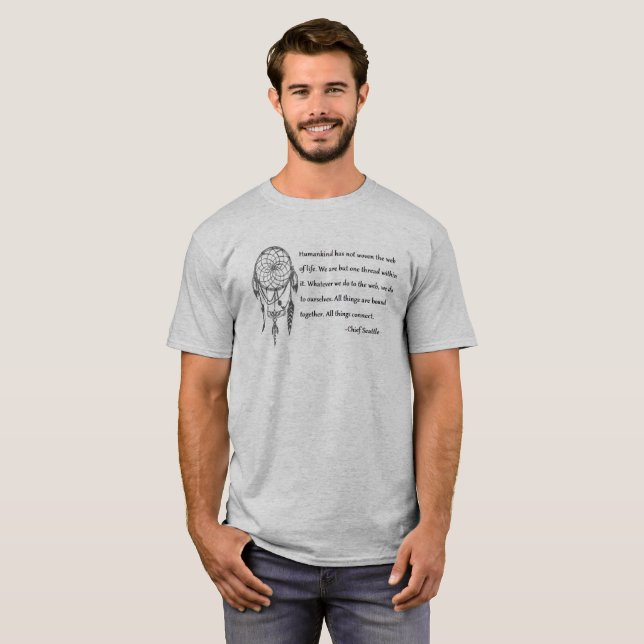 Camiseta Principal cita de Seattle - Web de la vida (Anverso completo)