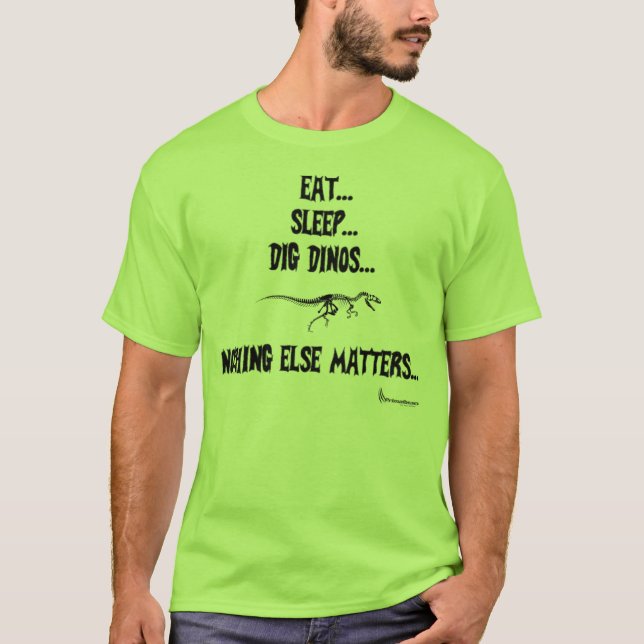 Camiseta principal de Dinos del Comer-Sueño-Empuje (Anverso)