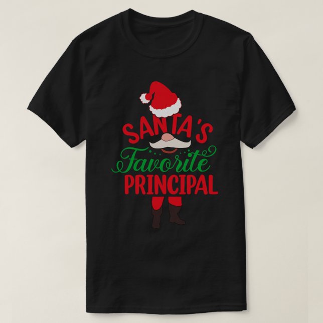 Camiseta Principal favorita de Santas (Diseño del anverso)