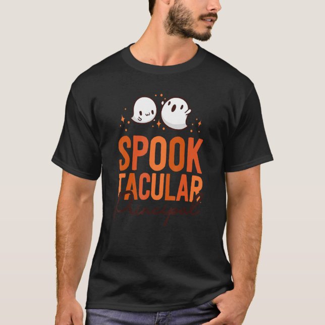 Camiseta Principal Halloween School Party Matching Front Of (Anverso)