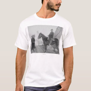 Camiseta Principal "oso rocoso" de Oglala con blanco