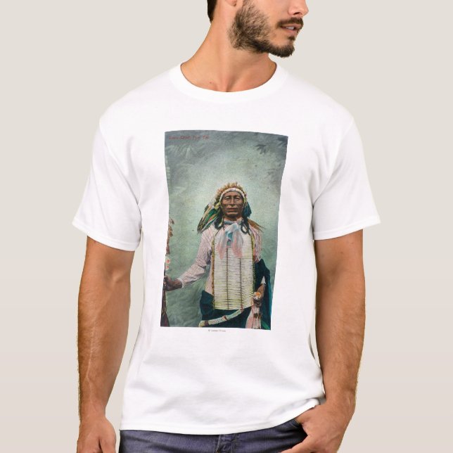 Camiseta Principal retrato de la cola del hierro de Siux (Anverso)